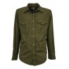 MANIFATTURA CECCARELLI military green man shirt art 706 100% cotton MADE IN ITALY