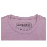 EMPATHIE T-shirt donna rosa manica scesa mod S2100202 100% cotone MADE IN ITALY