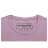 EMPATHIE T-shirt donna rosa manica scesa mod S2100206 100% cotone MADE IN ITALY