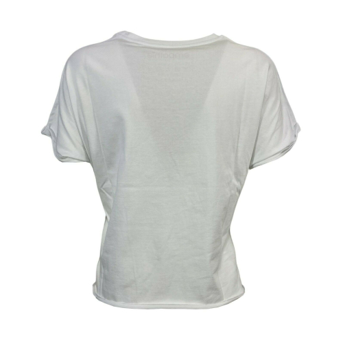 EMPATHIE  women's white t-shirt mod S2100204 100% cotton MADE IN ITALY