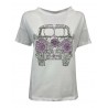 EMPATHIE  T-shirt donna bianca mezza manica S2100301 100% cotone MADE IN ITALY