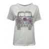 EMPATHIE Women's white half sleeve t-shirt S2100301 100% cotton MADE IN ITALY