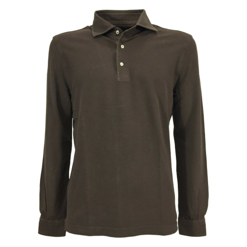 DELLA CIANA polo uomo manica lunga piquet art 41/240 A 100% cotone MADE IN ITALY