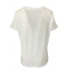 EMPATHIE T-shirt donna bianca mezza manica S2100304 100% cotone MADE IN ITALY