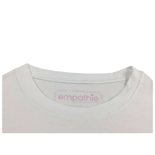 EMPATHIE T-shirt donna bianca mezza manica S2100304 100% cotone MADE IN ITALY