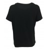 EMPATHIE T-shirt donna nera mezza manica S2100304 100% cotone MADE IN ITALY