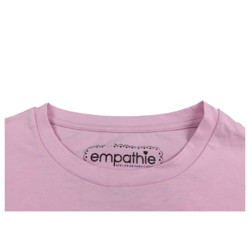 EMPATHIE T-shirt donna rosa mezza manica S2100302 100% cotone MADE IN ITALY