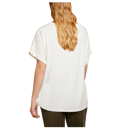 PERSONA by Marina Rinaldi maxi t-shirt dropped sleeve 11.1972031 CURRENCY 100% polyester