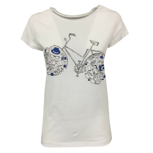 EMPATHIE T-shirt donna mezza manica mod S2100101 100% cotone MADE IN ITALY