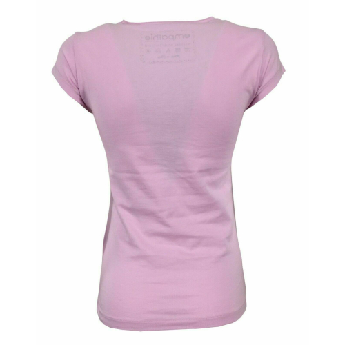 EMPATHIE T-shirt donna mezza manica rosa mod S2100108 100% cotone MADE IN ITALY