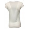 EMPATHIE T-shirt donna mezza manica bianca mod S2100106 100% cotone MADE IN ITALY
