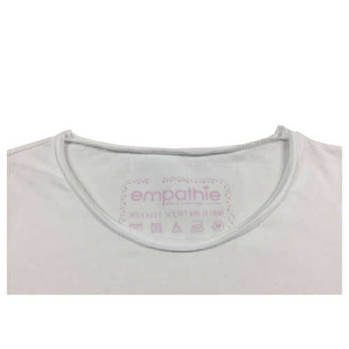 EMPATHIE  white women's t-shirt  mod S2100106 100% cotton MADE IN ITALY
