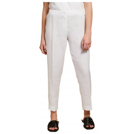 PERSONA by Marina Rinaldi pantalone donna alla caviglia art 11.1132171 ROBOT 100% lino