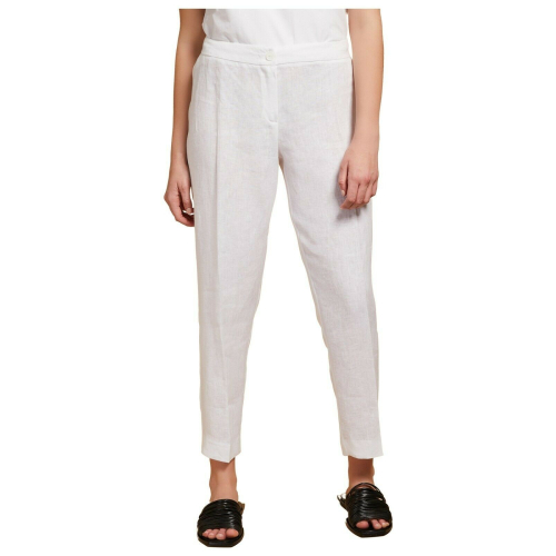 PERSONA by Marina Rinaldi pantalone donna alla caviglia art 11.1132171 ROBOT 100% lino