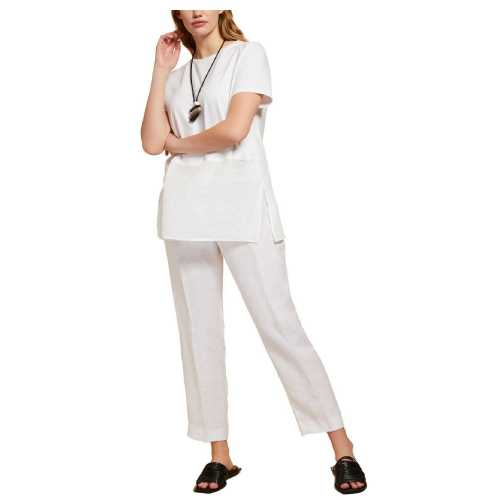 PERSONA by Marina Rinaldi pantalone donna alla caviglia art 11.1132171 ROBOT 100% lino