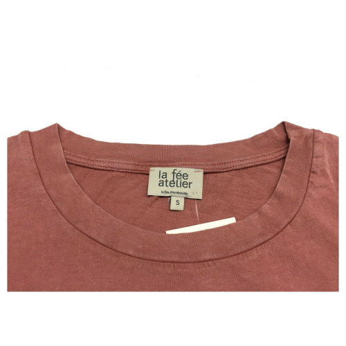 LA FEE MARABOUTEE t-shirt donna  lavaggio used art FA-TS-MAE 100% cotone MADE IN ITALY