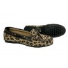 UPPER CLASS moccasin woman unlined animal print overturned calf art 103 / A CASTORO LEOPARDO MADE IN ITALY