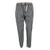 WHITE SAND blue / cream / red striped man trousers art SU66 GREG 316 MADE IN ITALY