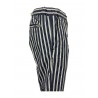 WHITE SAND blue / cream / red striped man trousers art SU66 GREG 316 MADE IN ITALY