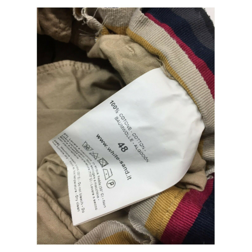 WHITE SAND pantalone uomo art SU55 267 BRUCE 100% cotone MADE IN ITALY