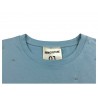 SEMICOUTURE t-shirt donna mezza manica con strass art Y1SJ02 100% cotone