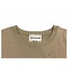 SEMICOUTURE woman half sleeve t-shirt with rhinestones art Y1SJ02 100% cotton
