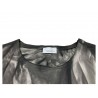 SOHO-T maxi woman t-shirt gray tye and dye art 21SM52 CALI MADE IN ITALY