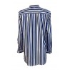BROUBACK white / blue striped woman shirt JESSY Q72 100% cotton MADE IN ITALY