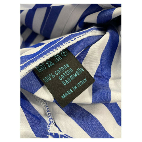 BROUBACK camicia donna righe bianco/azzurro JESSY Q72 100% cotone MADE IN ITALY