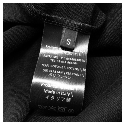 TADASHI black asymmetrical sweatshirt woman jacket art TPE216070RF MADE IN ITALY