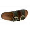 BIO BIO FOOTWEAR  sandalo donna aperto pelle stampa rettile in tinta BIO-211-76602 DAENA MADE IN SPAIN