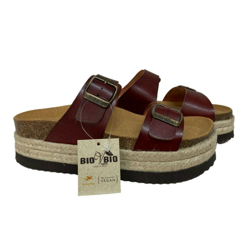 BIO BIO FOOTWEAR sandal woman open reptile print leather in the same color BIO-211-76602 DAENA MADE IN SPAIN