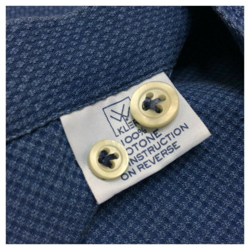 BRANCACCIO camicia uomo manica lunga slim tessuto armaturato colore denim art SA00B2 ALBERT DBB0211