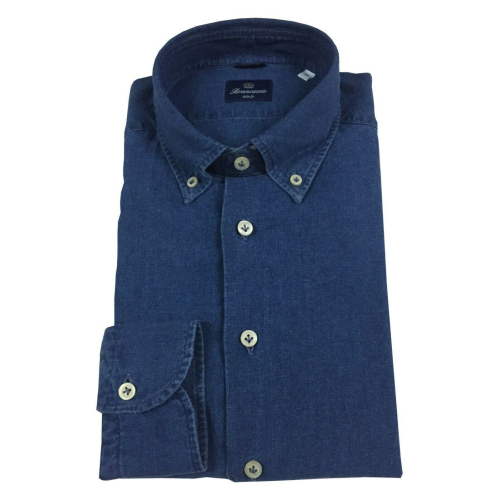 BRANCACCIO camicia uomo denim GN00B2 GOLD NICOLA DBR1801