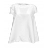HUMILITY 1949 blusa donna mezza manica asimmetrica over art HA-TO-ARIANE MADE IN ITALY