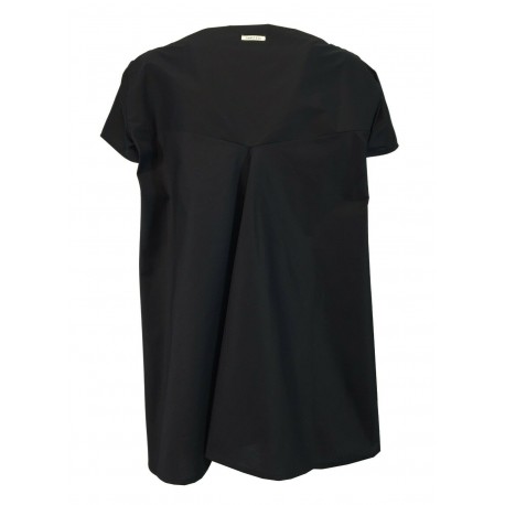 HUMILITY 1949 blusa donna mezza manica asimmetrica over art HA-TO-ARIANE MADE IN ITALY