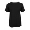 SEMICOUTURE flared woman t-shirt half sleeve art Y1SJ01 100% cotton