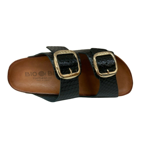 BIO BIO FOOTWEAR black sandal WOMAN open BIO-211-75895 WEKY 100% VEGAN APPROVED MADE IN SPAIN