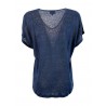 LA FEE MARABOUTEE fantasy woman t-shirt + plain blue sweater art FA-TS-MISSY