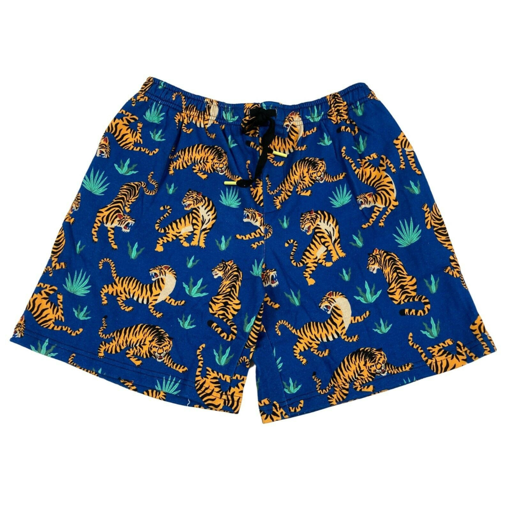 TOOCO bermuda man printed brushed SHORT FELPA TIGER 100% cotton