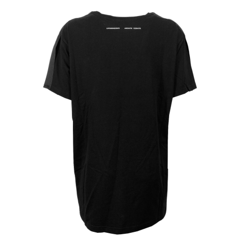 LIVIANA CONTI black maxi t-shirt art L1SW20 100% cotton