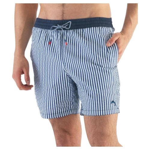 ZEYBRA man costume boxer bluette stripes AUB074 RIGA SEERSU MADE IN ITALY