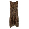 LA FEE MARABOUTEE abito donna fantasia nero/moro/lurex art FA-RO-LIBRE MADE IN ITALY