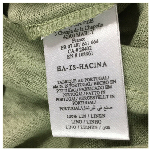 HUMILITY 1949 t-shirt donna HA-TS-HACINA 100% lino