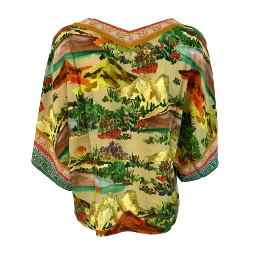 ALDO MARTINS fantasy woman blouse art 8733 FRASER 100% viscose MADE IN SPAIN