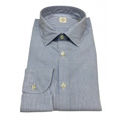 GMF 965 man shirt long sleeves white / light blue stripes mod 10.A.L 911204/01 100% cotton