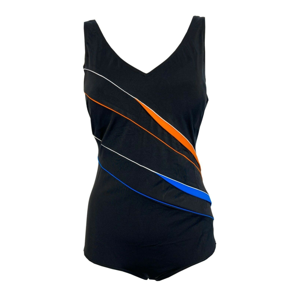 FASHY costume donna intero coppa C nero inserti color art 2287 C tessuto MADE IN ITALY FASHY costume donna intero coppa C nero inserti color art 2287 C tessuto MADE IN ITALY