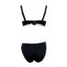 FASHY two-piece costume woman black with white inserts art 2327 C 80% recycled polyamide 20% elastane