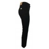 SEMICOUTURE jeans donna nero a trombetta corto Y1SY25 FREDERICK MADE IN ITALY