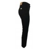 SEMICOUTURE women's black trumpet short jeans Y1SY25 FREDERICK MADE IN ITALY